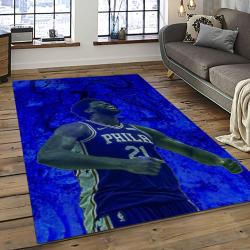 NBA Philadelphia 76ers Basketball Team Logo Sport Carpet Area Rug Home Decor Best Gift For Friends P7651