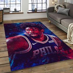 NBA Philadelphia 76ers Basketball Team Logo Sport Carpet Area Rug Home Decor Best Gift For Friends P7652