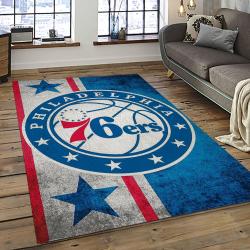 NBA Philadelphia 76ers Basketball Team Logo Sport Carpet Area Rug Home Decor Best Gift For Friends P7657