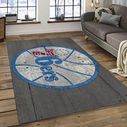 NBA Philadelphia 76ers Basketball Team Logo Sport Carpet Area Rug Home Decor Best Gift For Friends P7659