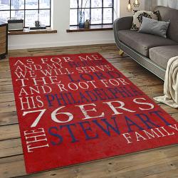 NBA Philadelphia 76ers Basketball Team Logo Sport Carpet Area Rug Home Decor Best Gift For Friends P7661