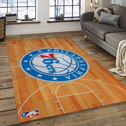 NBA Philadelphia 76ers Basketball Team Logo Sport Carpet Area Rug Home Decor Best Gift For Friends P7669