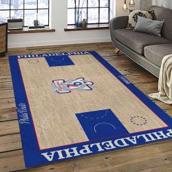 NBA Philadelphia 76ers Basketball Team Logo Sport Carpet Area Rug Home Decor Best Gift For Friends P7673