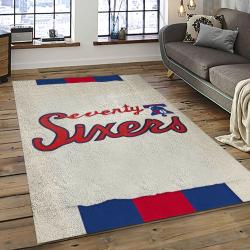 NBA Philadelphia 76ers Basketball Team Logo Sport Carpet Area Rug Home Decor Best Gift For Friends P7674