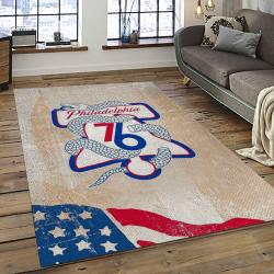 NBA Philadelphia 76ers Basketball Team Logo Sport Carpet Area Rug Home Decor Best Gift For Friends P7675