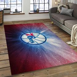 NBA Philadelphia 76ers Basketball Team Logo Sport Carpet Area Rug Home Decor Best Gift For Friends P7676