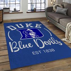 NCAA Duke Blue Devils Football Team Logo Sport Carpet Area Rug Home Decor Best Gift For Friends DKBD19
