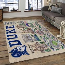 NCAA Duke Blue Devils Football Team Logo Sport Carpet Area Rug Home Decor Best Gift For Friends DKBD21