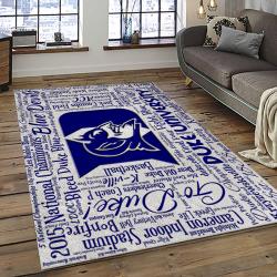 NCAA Duke Blue Devils Football Team Logo Sport Carpet Area Rug Home Decor Best Gift For Friends DKBD24