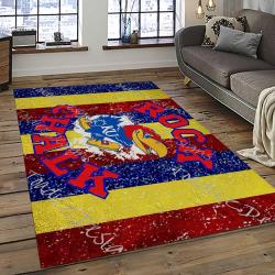 NCAA Kansas Jayhawks Football Team Logo Sport Carpet Area Rug Home Decor Best Gift For Friends KSJK21