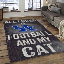 NCAA Kentucky Wildcats Football Team Logo Sport Carpet Area Rug Home Decor Best Gift For Friends KTWC19