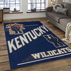 NCAA Kentucky Wildcats Football Team Logo Sport Carpet Area Rug Home Decor Best Gift For Friends KTWC4