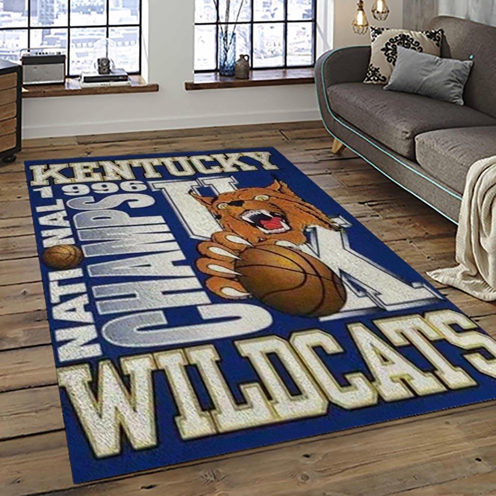 NCAA Kentucky Wildcats Football Team Logo Sport Carpet Area Rug Home Decor Best Gift For Friends KTWC5
