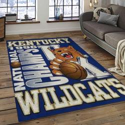NCAA Kentucky Wildcats Football Team Logo Sport Carpet Area Rug Home Decor Best Gift For Friends KTWC5