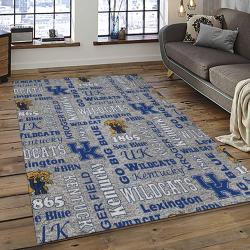 NCAA Kentucky Wildcats Football Team Logo Sport Carpet Area Rug Home Decor Best Gift For Friends KTWC7