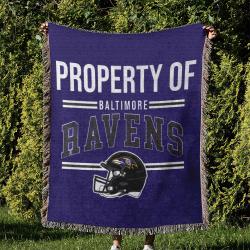 NFL Baltimore Ravens Football Team Woven Tapestry Blanket Amazing Gift For Fans And Friends Home Decor BRW10