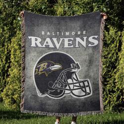 NFL Baltimore Ravens Football Team Woven Tapestry Blanket Amazing Gift For Fans And Friends Home Decor BRW2