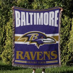 NFL Baltimore Ravens Football Team Woven Tapestry Blanket Amazing Gift For Fans And Friends Home Decor BRW24