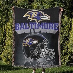 NFL Baltimore Ravens Football Team Woven Tapestry Blanket Amazing Gift For Fans And Friends Home Decor BRW27
