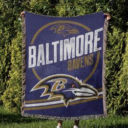 NFL Baltimore Ravens Football Team Woven Tapestry Blanket Amazing Gift For Fans And Friends Home Decor BRW31