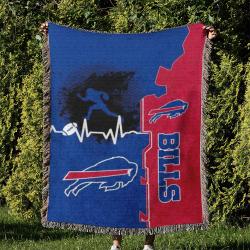 NFL Buffalo Bills Football Team Woven Tapestry Blanket Amazing Gift For Fans And Friends Home Decor BBW16