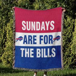 NFL Buffalo Bills Football Team Woven Tapestry Blanket Amazing Gift For Fans And Friends Home Decor BBW19