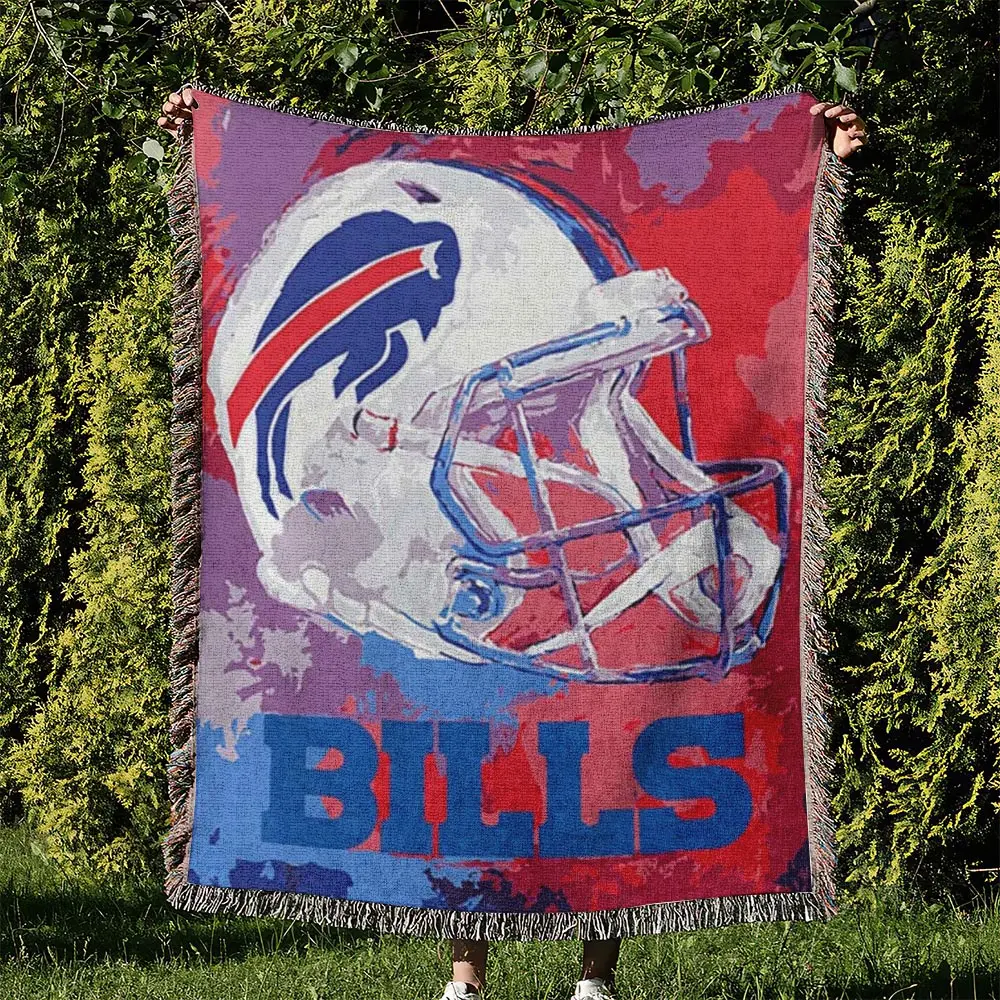NFL Buffalo Bills Football Team Woven Tapestry Blanket Amazing Gift For Fans And Friends Home Decor BBW23