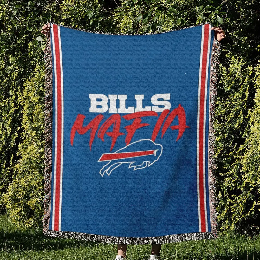 NFL Buffalo Bills Football Team Woven Tapestry Blanket Amazing Gift For Fans And Friends Home Decor BBW26