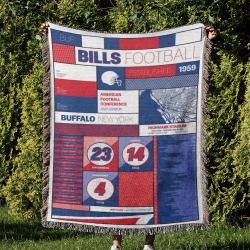 NFL Buffalo Bills Football Team Woven Tapestry Blanket Amazing Gift For Fans And Friends Home Decor BBW28