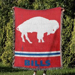 NFL Buffalo Bills Football Team Woven Tapestry Blanket Amazing Gift For Fans And Friends Home Decor BBW3