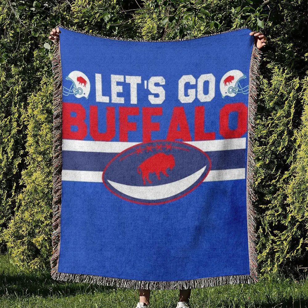 NFL Buffalo Bills Football Team Woven Tapestry Blanket Amazing Gift For Fans And Friends Home Decor BBW31