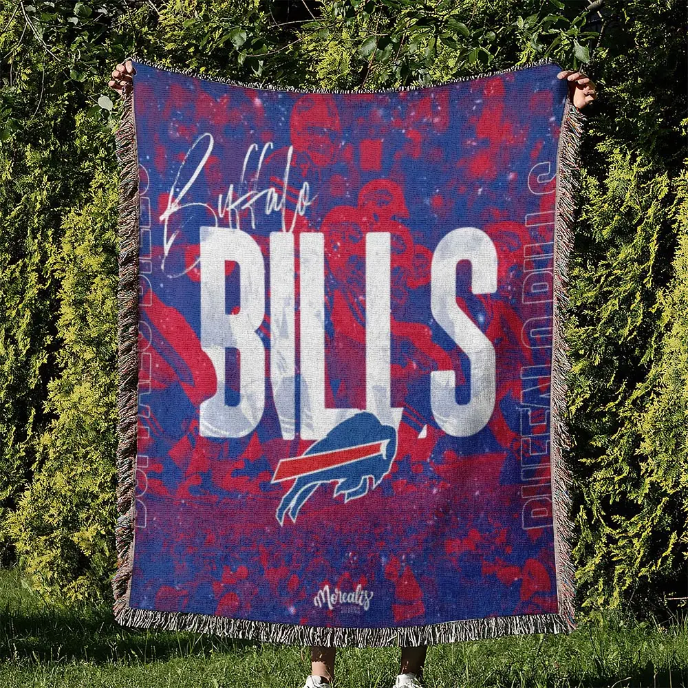 NFL Buffalo Bills Football Team Woven Tapestry Blanket Amazing Gift For Fans And Friends Home Decor BBW5