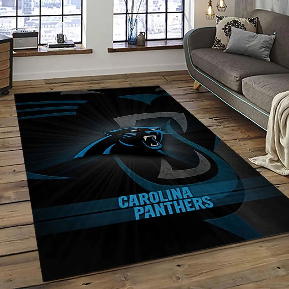 NFL Carolina Panthers Football Team Logo Sport Carpet Area Rug Gift For Friends CNPS19