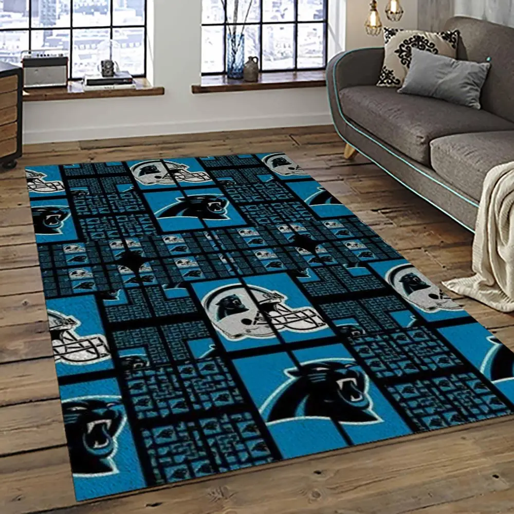 NFL Carolina Panthers Football Team Logo Sport Carpet Area Rug Gift For Friends CNPS28
