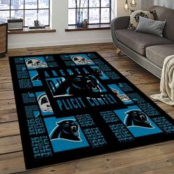 NFL Carolina Panthers Football Team Logo Sport Carpet Area Rug Gift For Friends CNPS30