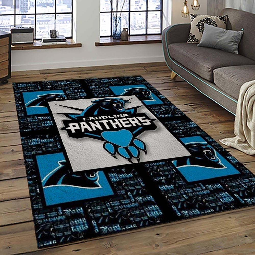 NFL Carolina Panthers Football Team Logo Sport Carpet Area Rug Gift For Friends CNPS32