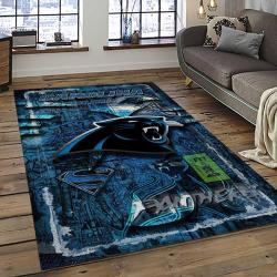 NFL Carolina Panthers Football Team Logo Sport Carpet Area Rug Gift For Friends CNPS38