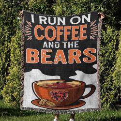NFL Chicago Bears Football Team Woven Tapestry Blanket Amazing Gift For Fans And Friends Home Decor CBW13