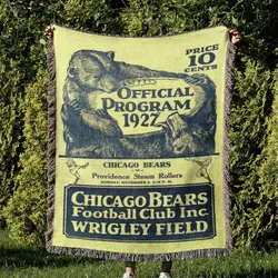 NFL Chicago Bears Football Team Woven Tapestry Blanket Amazing Gift For Fans And Friends Home Decor CBW15