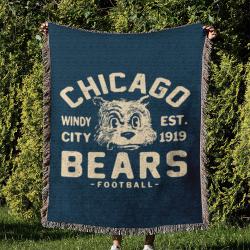 NFL Chicago Bears Football Team Woven Tapestry Blanket Amazing Gift For Fans And Friends Home Decor CBW16