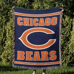NFL Chicago Bears Football Team Woven Tapestry Blanket Amazing Gift For Fans And Friends Home Decor CBW2