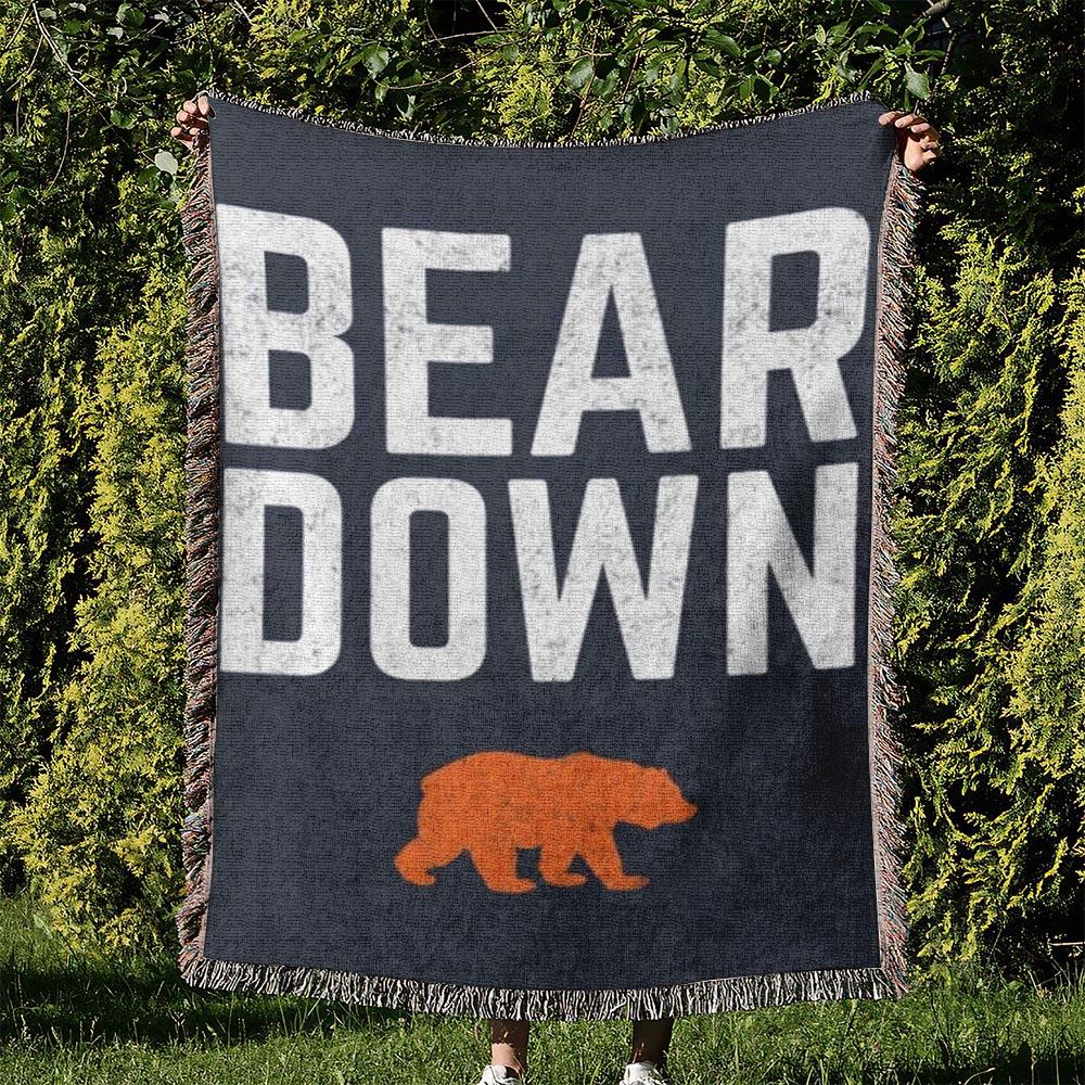 NFL Chicago Bears Football Team Woven Tapestry Blanket Amazing Gift For Fans And Friends Home Decor CBW20