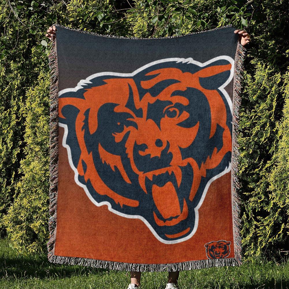 NFL Chicago Bears Football Team Woven Tapestry Blanket Amazing Gift For Fans And Friends Home Decor CBW23