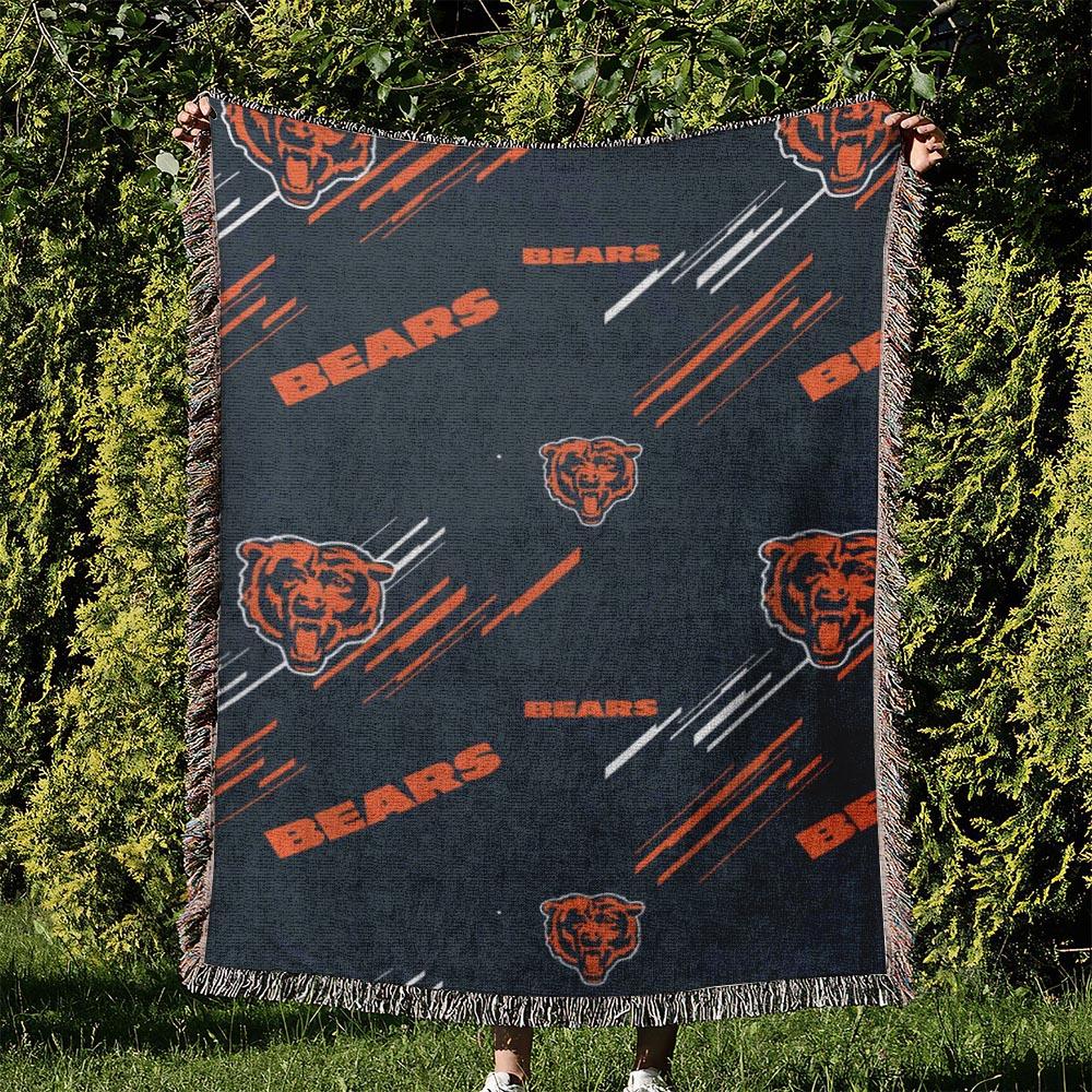 NFL Chicago Bears Football Team Woven Tapestry Blanket Amazing Gift For Fans And Friends Home Decor CBW26