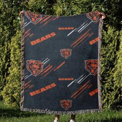 NFL Chicago Bears Football Team Woven Tapestry Blanket Amazing Gift For Fans And Friends Home Decor CBW26