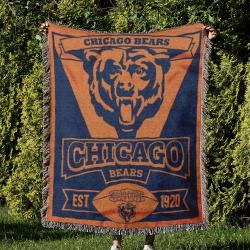 NFL Chicago Bears Football Team Woven Tapestry Blanket Amazing Gift For Fans And Friends Home Decor CBW29