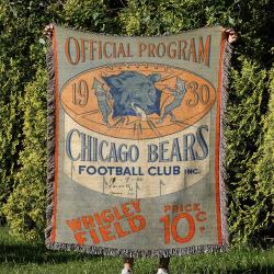 NFL Chicago Bears Football Team Woven Tapestry Blanket Amazing Gift For Fans And Friends Home Decor CBW37