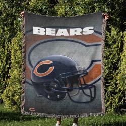 NFL Chicago Bears Football Team Woven Tapestry Blanket Amazing Gift For Fans And Friends Home Decor CBW38