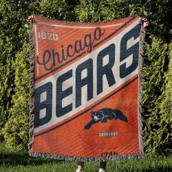 NFL Chicago Bears Football Team Woven Tapestry Blanket Amazing Gift For Fans And Friends Home Decor CBW4