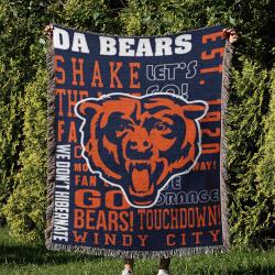 NFL Chicago Bears Football Team Woven Tapestry Blanket Amazing Gift For Fans And Friends Home Decor CBW6